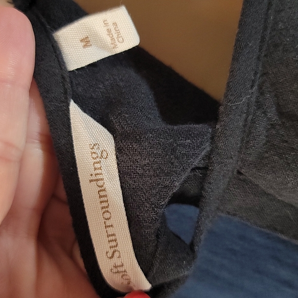 Soft Surroundings Modern Gauze Tunic, Black, Women's Medium - Picture 3 of 4